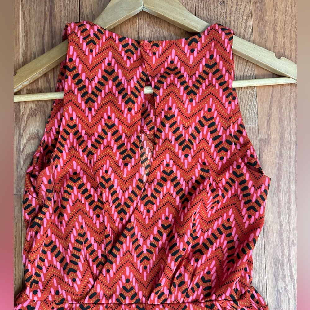 Jack Patterned Red Dress - Picture 4 of 7